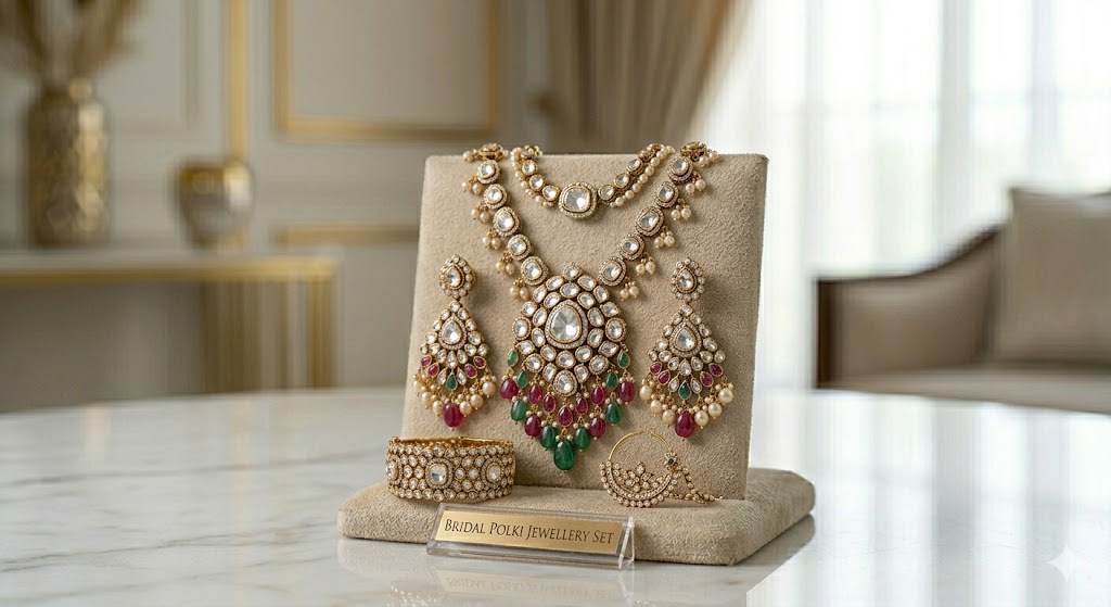 Elegant Stone Studded Adjustable Bracelet for Women